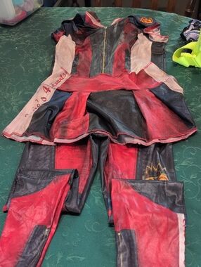 Evie Descendants Red and Black Costume Jumpsuit